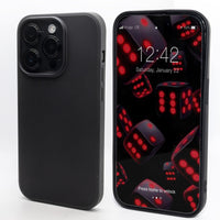 Black - Solid - Silicone Case for - iphone 12, 12 pro max, 13, 13 pro, 14, 14 pro, 15, 15 pro - Soft Microfiber Lining Scratch Resistant