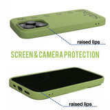 Green Salad - Print - Silicone Case for - iphone 12, 12 pro max, 13, 13 pro, 14, 14 pro, 15, 15 pro - Soft Microfiber Lining Scratch Resistant