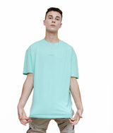 Mint - Print - T-TAM Unisex Oversized Crew Neck Cotton Short Sleeve Printed Letter T-Shirt, 100% Soft Cotton