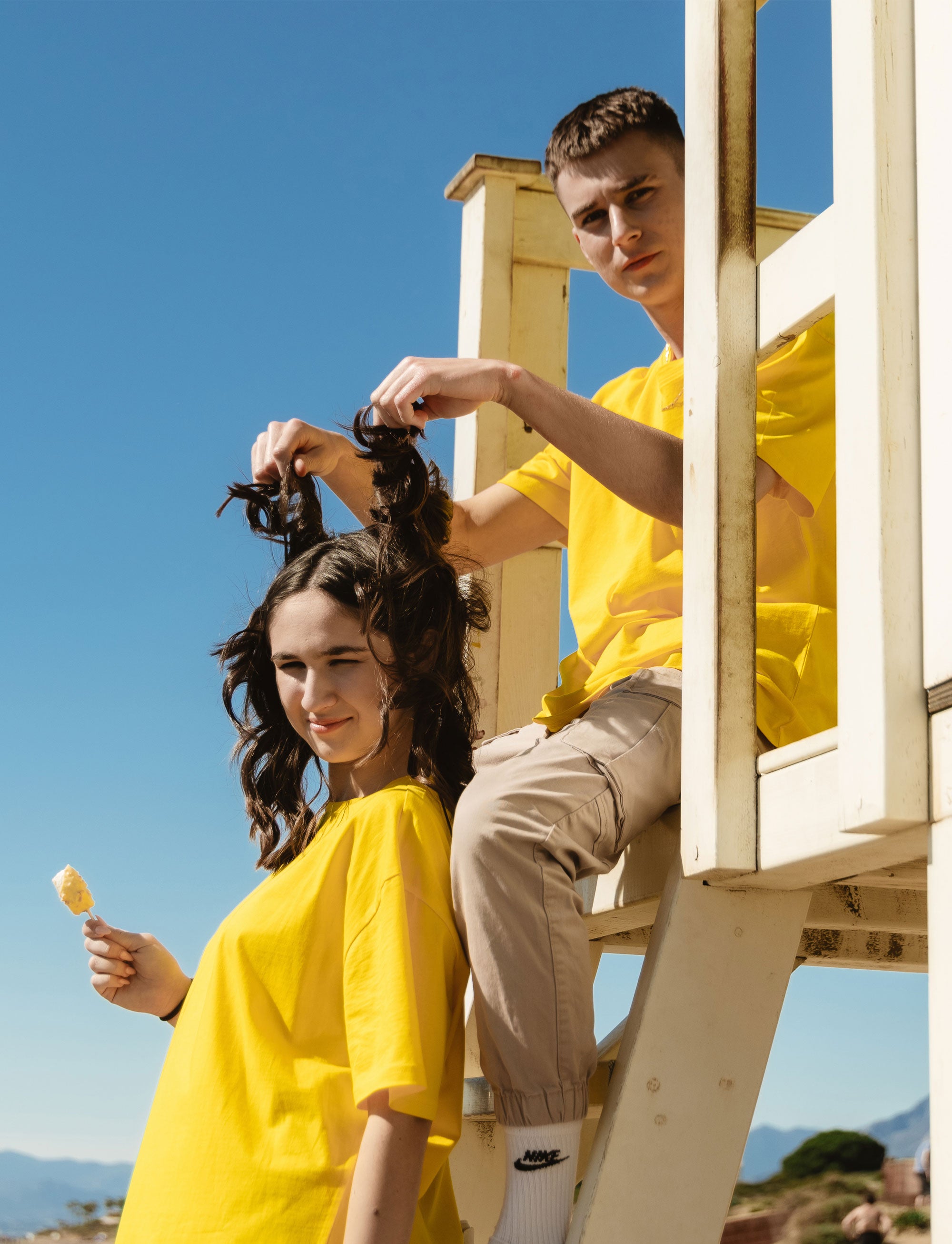 Yellow -Basic- Solid - No Print- T-TAM Unisex Oversized Crew Neck Cotton Short Sleeve T-Shirt, 100% Soft Cotton