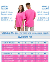 Pink - Basic - Solid- No Print- T-TAM Unisex Oversized Crew Neck Cotton Short Sleeve T-Shirt, 100% Soft Cotton